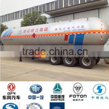 LPG tank trailer 40000~60000 liters, 40000~60000 liters LPG gas truck trailer, LPG Truck trailer.