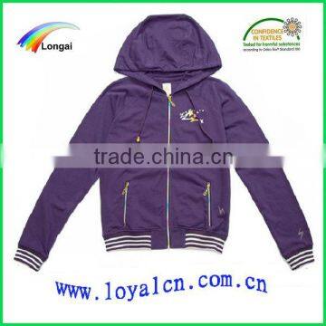 dark purple warm hoody for women