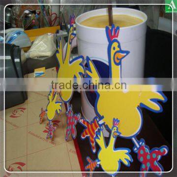 CNC Cutting Chicken Yellow Promotional Display photo-6