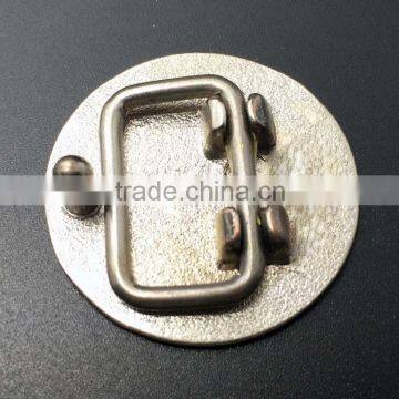 2016 New Mens Fashion Plate Buckle Leather Belt in Split Leather Material photo-3