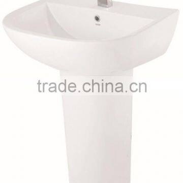 Ceramic round full pedestal washbasin