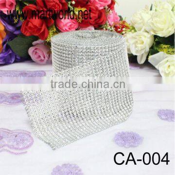 Wholesale sliver rhinestone cake decorating trims for cake,wedding events&party(CA-004)