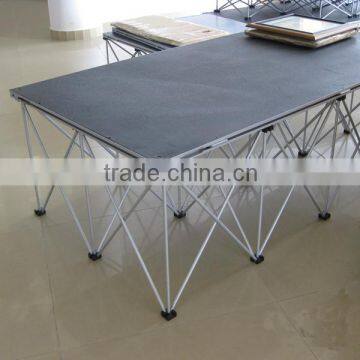 Light weight folding aluminum portable stage mobile stage