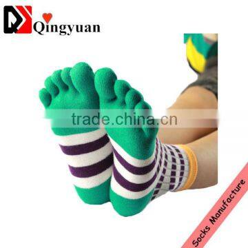 Women cotton toe socks women stripe socks women five toe socks