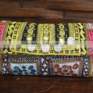 Ladies Clutches Wholesale Banjara Clutch Bags,Indian tribal banjara clutch bag