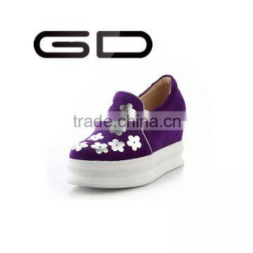 GD Genuine Leather Flat Platform Girls Perfect Match Shoes High Quality Ladies Shoes