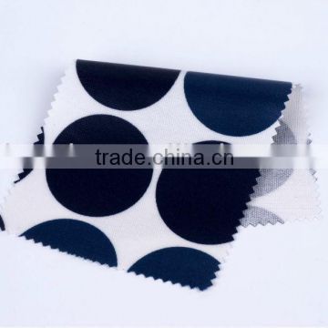 PVC coated dot printed cotton fabric for shopping bag