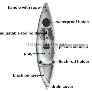 Professional Sit On Top Kayak Plastic Fishing Boat photo-3