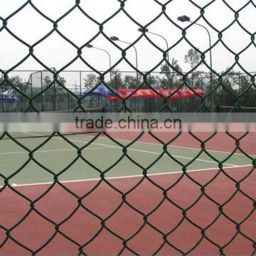 Anping Diamond Pvc + Galvanized Chain link fence netting low price