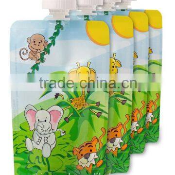 2015 New Product Reusable Baby Food Squeeze Pouches/Baby food storage/Baby food container/Best Christmas gifts for Young parents