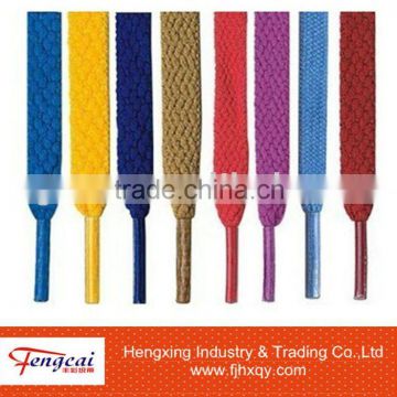 Flat simple color shoelace