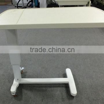 mobile hospital Bedside dining table medical over bed table with wheels