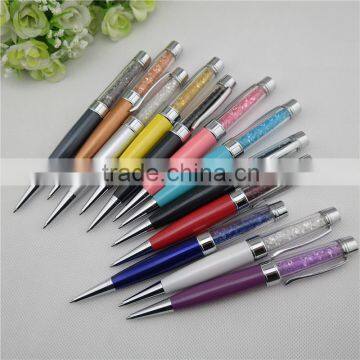 TCR-0802 Fat novelty crystal ball pen , 3 in 1 crystal pen with usb drive