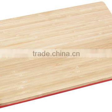 bamboo color coding cutting board witth silicone boarder