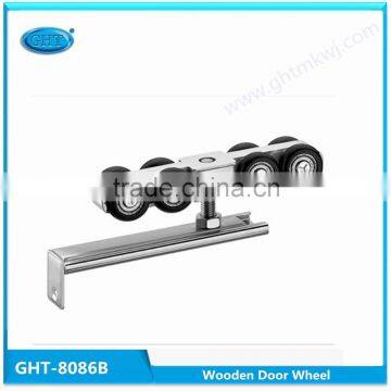 High quality heavy duty nylon 4/rollers hanging glass door wheel