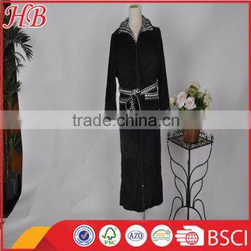 Coral Fleece Zip Bathrobe photo-6