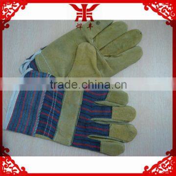 xxl cow split leather work gloves