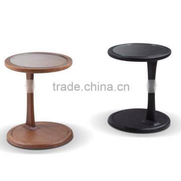 2016 Hot selling Small cute high quality wood tea table with glass