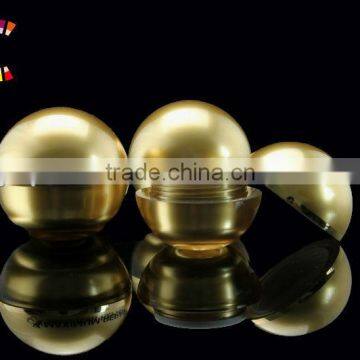 Recyclable Empty Gold Color Round Cream Jar Ball Cosmetics Cream Jars                        
                                                Quality Choice