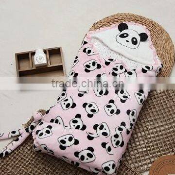 hooded baby swaddle / cotton baby quilts