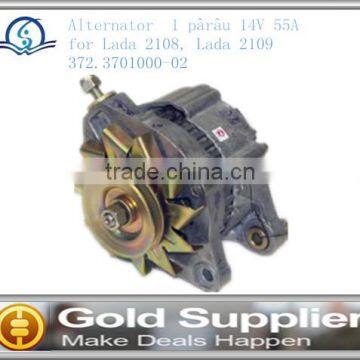 Brand New Alternator 1 parau 14V 55A for Lada 2108, Lada 2109 372.3701000-02 with high quality and most competitive price.