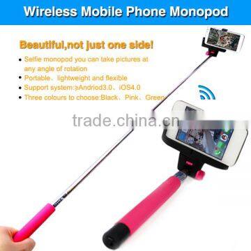 Handheld Extendable Bluetooth Monopod Selfie Stick With Zoom Function For Android