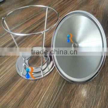 trade assurance 18/8 stainless steel reusable fine mesh pour over mesh coffee filter                        
                                                                                Supplier's Choice