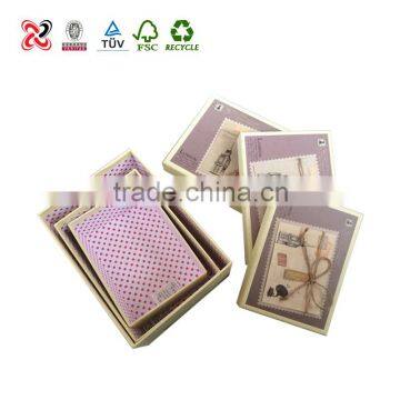 Market Price Elegant Paper Earring Box For Sale/ Handmade Jewellery Display Box For Girls