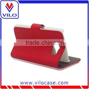 High Quality Wallet Leather Smart Flip Case for Samsung Galaxy S6 photo-4