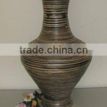 Coiled Bamboo Vase