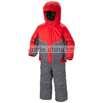 cute red and grey waterproof insulated snow jacket for kids