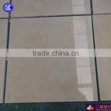 Good quality hot sell cream marfil tile marble flooring