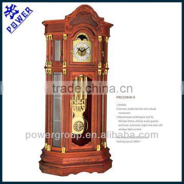Deluxe grandfather clock Wireless light control German made Hermle nine tubular movement Best quality PW1559HR-9