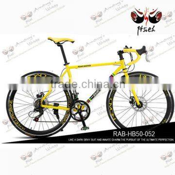 SHINY YELLOW sheep horn 2014 hot product! 700C road racing aluminum alloy frame bicycle