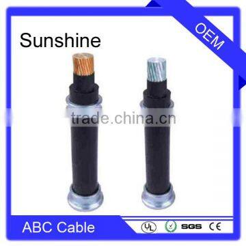 Overhead 2x16mm2 twisted aluminum XLPE insulation abc cable