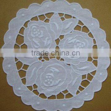 hand embroidery doily