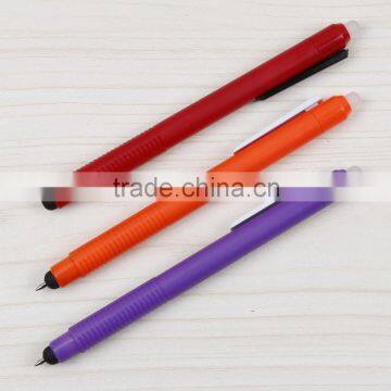 Promotional Stationery Cheap Plastic Erasable Gel Ink Refill Ball Pen for Students or Office Use TC-9006