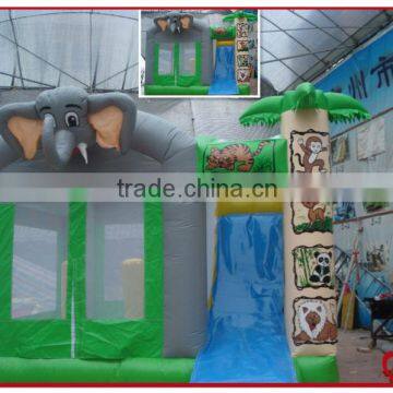 commercial elephant inflatable combo bounce house