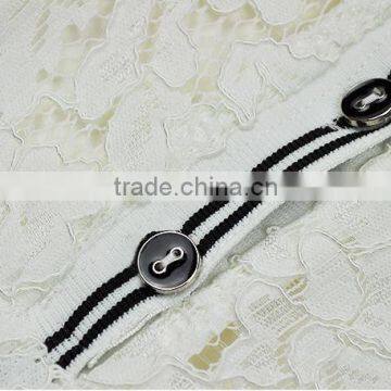 2015 Latest European Style Elegant Black Lace Long Sleeve Overlay Evening Dress photo-5