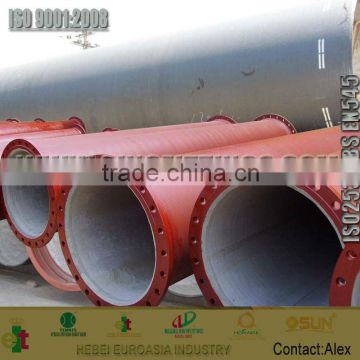 k9 flanges ends ductile iron pipes