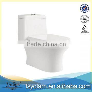 simple design white ceramic one piece s trap wc closet