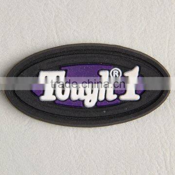 Eqxquisite Quality Garment Accessory Designer Branding Cloth Soft Pvc Raised Rubber Label Manufacturer photo-2