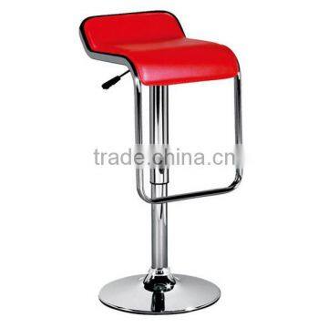 Modern Leather Seat Metal Bar High Chairs with Stainless Steel Bar Stool