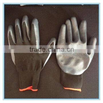 China suppliper good quality grey nitrile coated cheap work gloves