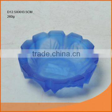 wholesale clear glass ashtray blue glass ashtray