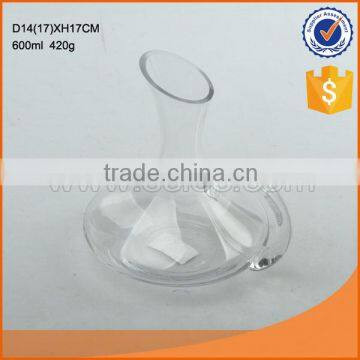 Clear handmade bulk glass wine and whiskey decanter wholesale