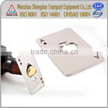 poker - shaped bottle opener hardware for business promotion idea gifts