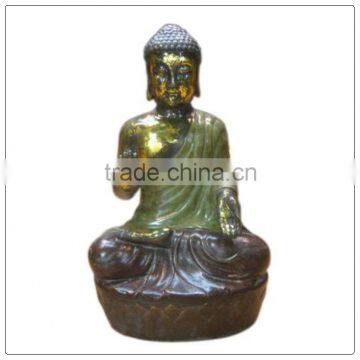 Southeast Asia Thai style Resin sculpture sitting Buddha