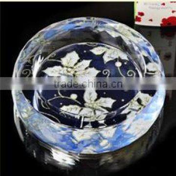 Hot China Style Silk Glass Ashtray For Sale