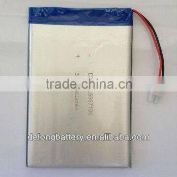 3.7V 4500mAh tablet PC li po battery lithium polymer battery 5567100 china manufacturer